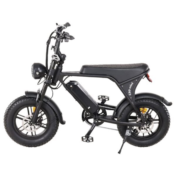 C80 mini fatbike zwart
